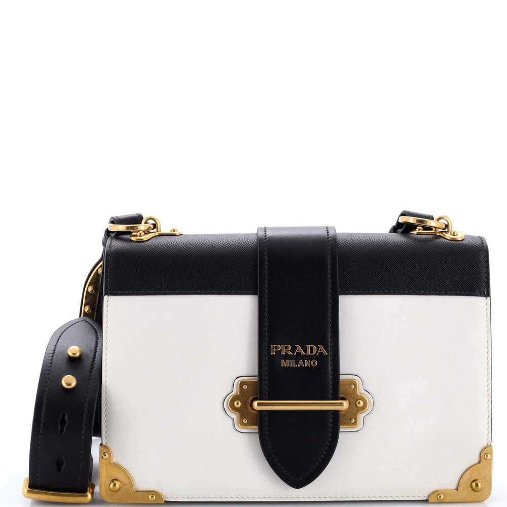 Prada Cahier Crossbody Bag Leather And #259473P19B